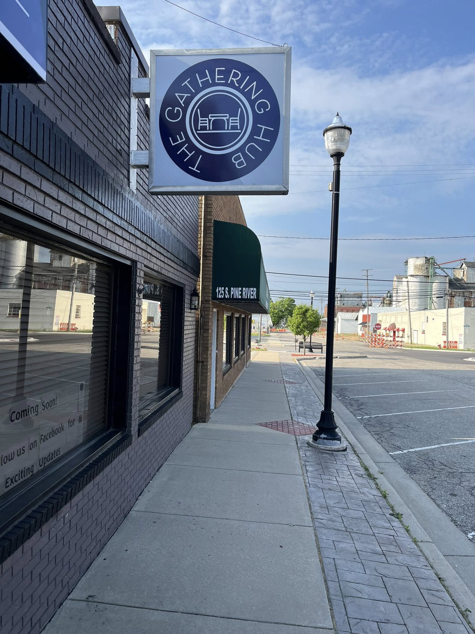 Outside view of The Gathering Hub in downtown Ithaca